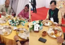 Public Outrage as Maharashtra Govt Hosts Opulent Event with Silver Dinnerware, Costly Meals
